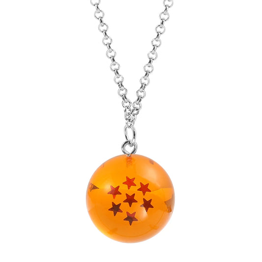 Dragon Ball:Series 1-7 Planet Necklace, Goku Ball Pendant Metal Necklace for Men and Women Cosplay Accessories