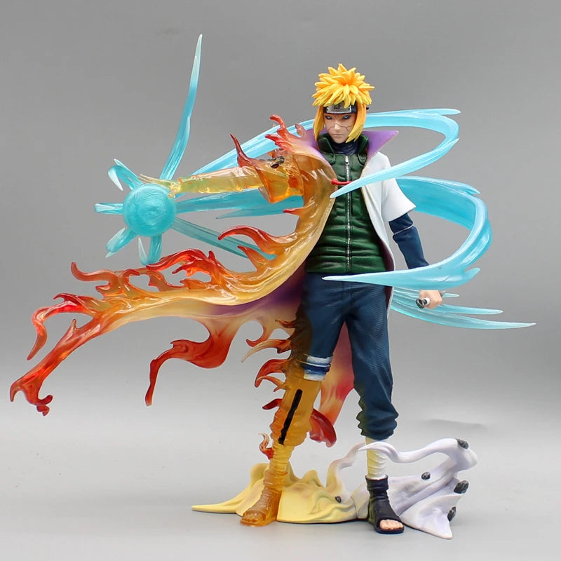 Naruto: 26cm Figures Namikaze Minato Anime Figures Gk Pvc Statue Action Figurine Rasengan Desk Decoration Model Kids Toys Gift