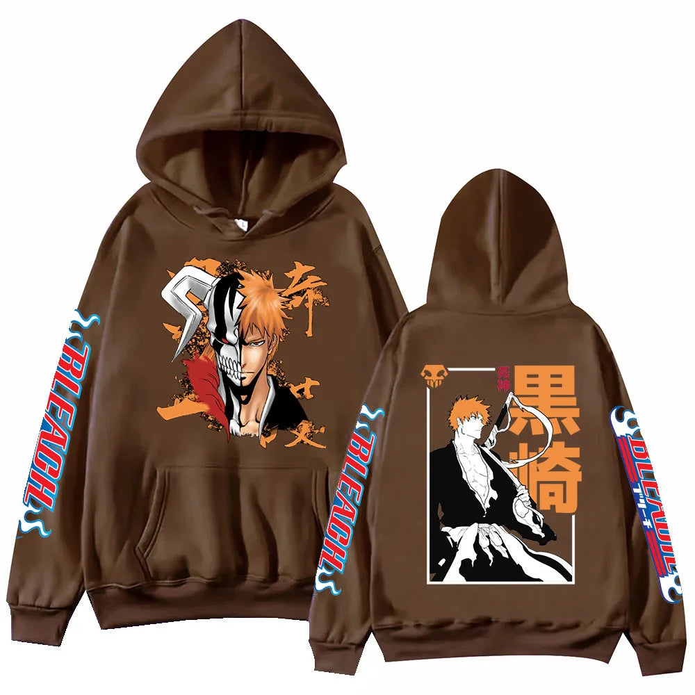 Bleach: Kurosaki Hoodie Harajuku Hip Hop Pullover Tops Fans Gift