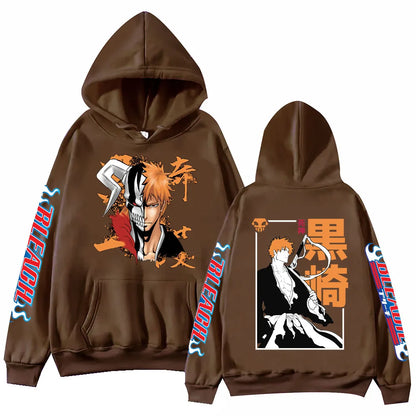 Bleach: Kurosaki Hoodie Harajuku Hip Hop Pullover Tops Fans Gift