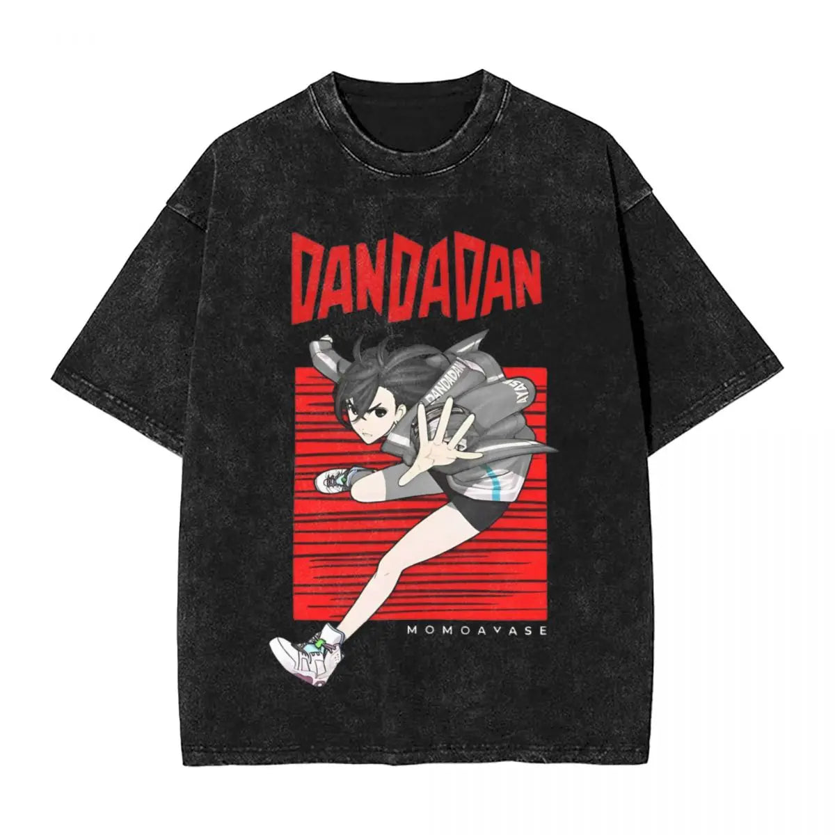 Dandadan: Arth Ken  T Shirts Hip Hop Washed 100% Cotton Harajuku T-Shirt Retro for Men Women Tops Streetwear