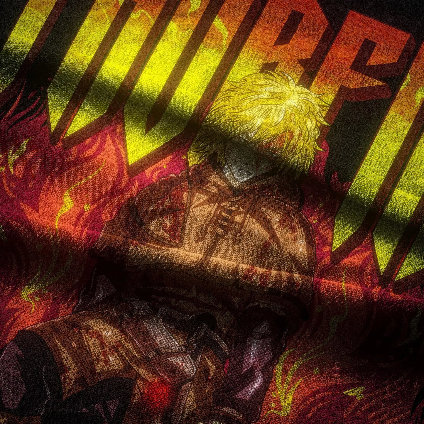 Vinland Saga: Vintage Thorfinn Ice Sea Battle Graphic T-Shirt Unisex Heavy Wash High-Weight Cotton Anime Tee Perfect Gift.