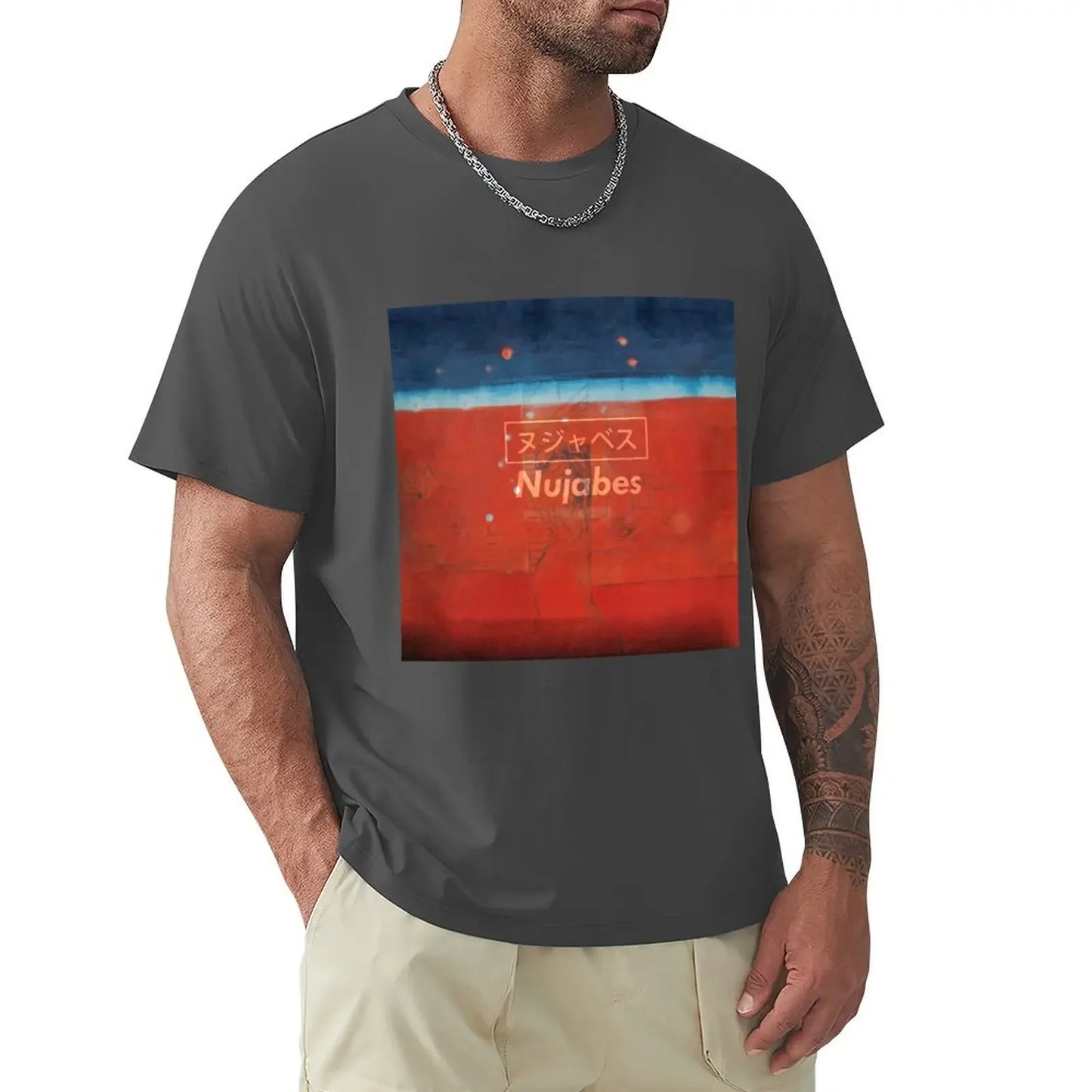 Samurai Champloo: Nujabes Modal Soul ヌジャベス T-Shirt Blouse custom shirt cotton graphic tees compression shirt men