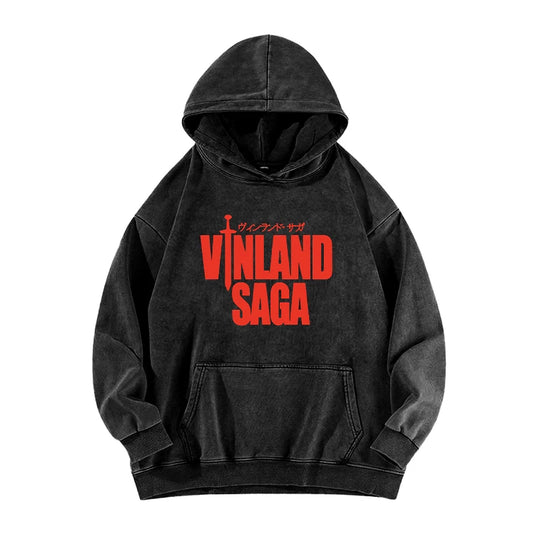 Vinland Saga: Manga Hoodie For Men Women Pullover Washed Cotton Clothing Long Sleeve Hooded Sweatshirt Tops Streetwear