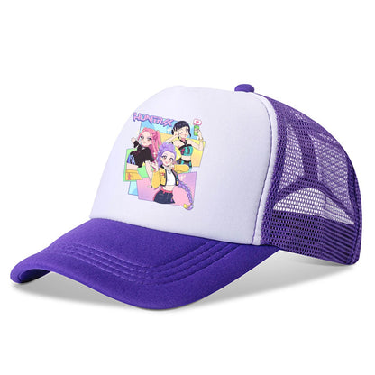 KPop Demon Hunters: Baseball for Cap Kids Adult Purple Sun Hat Fashion Woman Girls Cap Summer Sport Sunbonnet Retro Headgear Gift