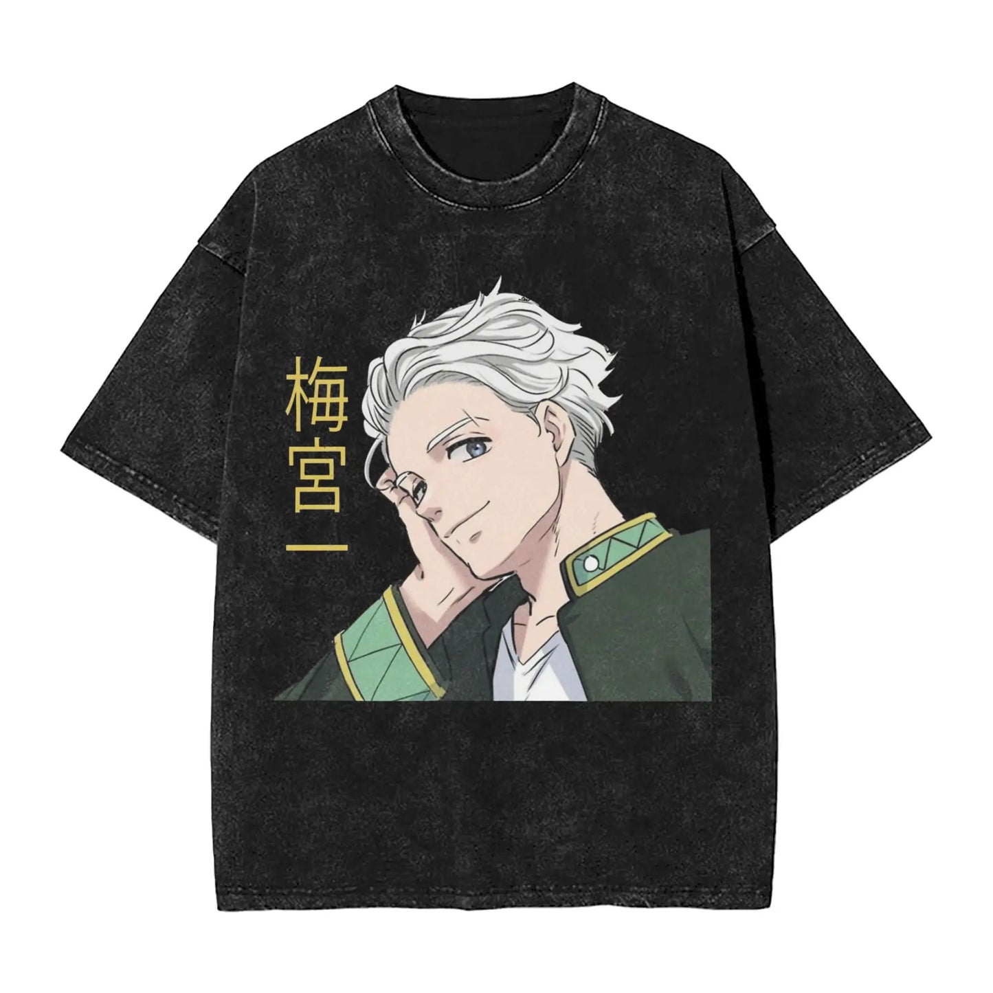 Wind Breaker: Jo Togame Washed T Shirt Novelty Harajuku Oversize Tee T-Shirts 100% Cotton