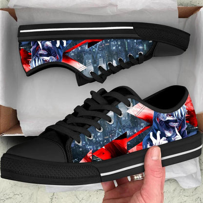 Tokyo Ghoul :Volume 4 Pattern Anime Classic Low Style Casual Sneakers Canvas Fashion Breathable Mens Womens Shoes Lace-up shoe