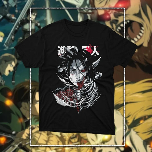 Attack on Titan: Graphic Printed T-shirt Men's and Women's T-shirt Men's Top Sports T-shirt 2026 Summer New