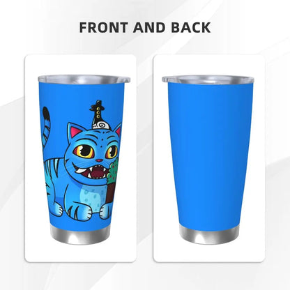 KPop Demon Hunters - Derpy  Insulated Tumbler with Lid Vacuum Thermal Mug Outdoor Travel Car Bottle Cup, 20oz
