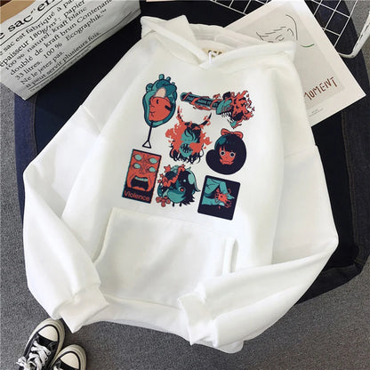 Chainsaw Man: Plus Size Sweatshirt Harajuku  Long Sleeve Pullover Casual Streetwear Clothes Tops