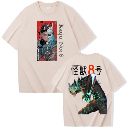 Kaiju No. 8: Kafka Sipino Printed T-shirt Fashion Street Trend Outdoor Sports Breathable Loose Comfortable Soft