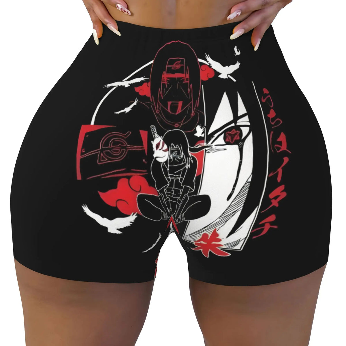 TV Manga Series N-Naruto Biker Running Gym Shorts Women Japane Anime  Athletic Workout Yoga Shorts