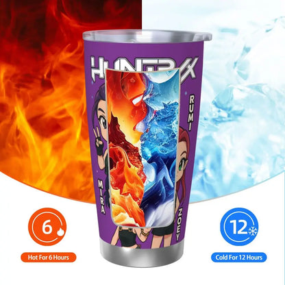 KPop Demon Hunters - Derpy  Insulated Tumbler with Lid Vacuum Thermal Mug Outdoor Travel Car Bottle Cup, 20oz