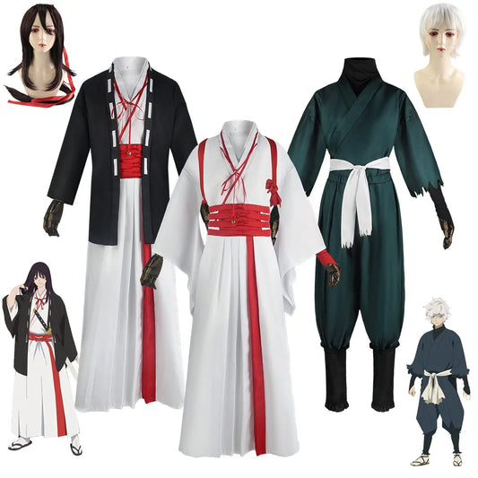 Hell's Paradise: Jigokuraku Cosplay Gabimaru Sagiri Yamada Asaemon Cosplay Wig Costume Uniform Full Set Halloween Carnival Clothes
