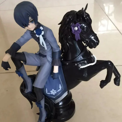 Black Butler: Ciel Phantomhive Sebastian Michaelis Anime Figure Model Statue Boys Collection Desktop Decoration Ornament Toy