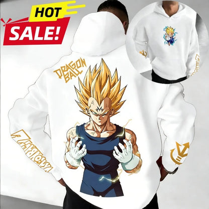 Dragon Ball:  Vegeta Saiyan Printed Hoodie Sweatshirt Men's and Women's Hoodie Men's Tops Sports Hoodie Harajuku Hoodie