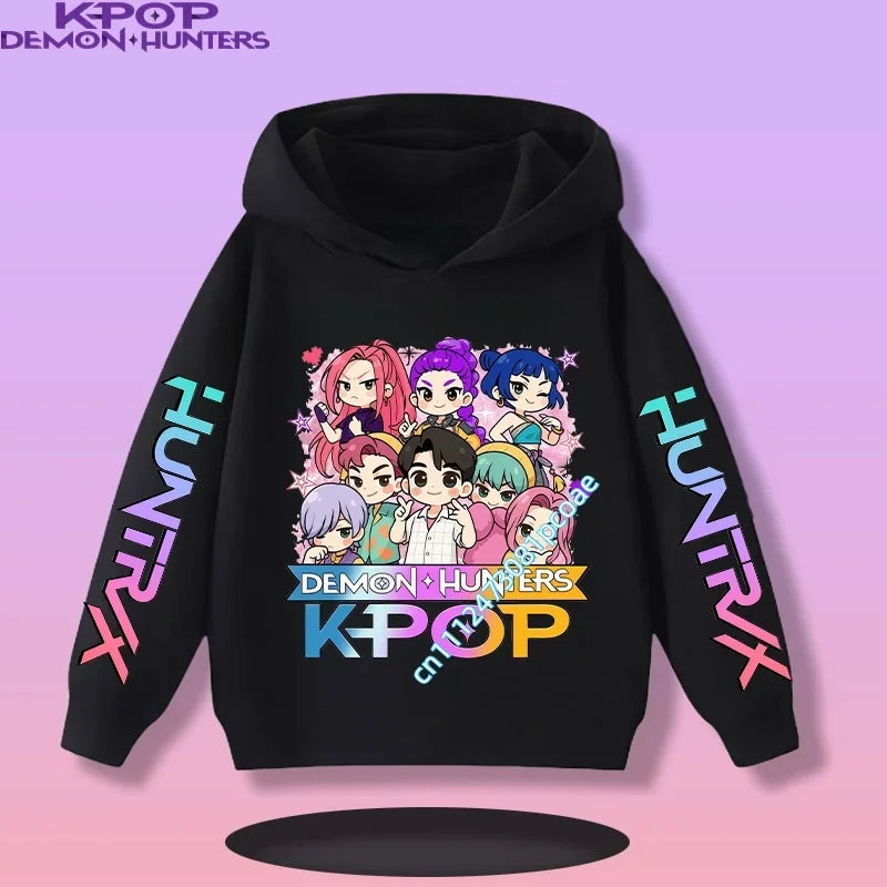 KPop Demon Hunters:  Children's Sweatshirt Girls' Clothes Girls' Sweatshirt New Fall and Winter New Cute Fashion Hoodie