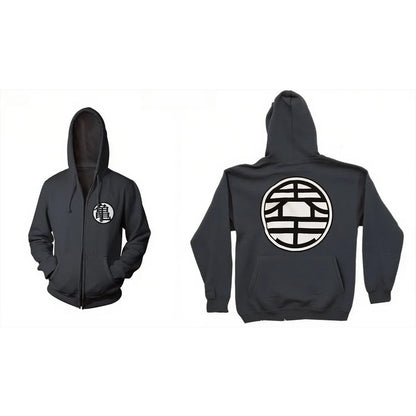 Dragon Ball: Men's and Women's Zipper Coat Hoodie Sweater  Animation Spring and Autumn New Warm Long-sleeved Top