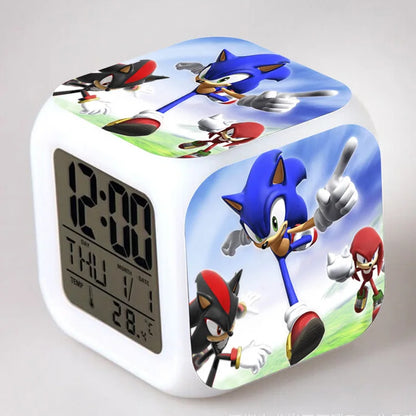 Sonic the Hedgehog: Alarm Clock Creative 8x8x8cm LED Cube with Light Display Time Week Month