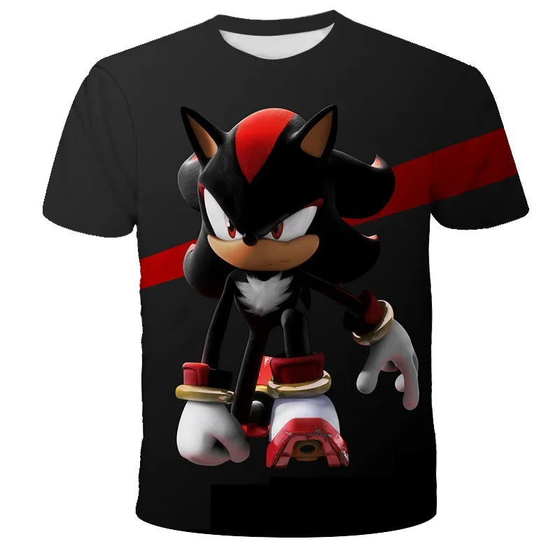 Sonic The Hedgehog: Boys Sonic T-Shirt Kids TShirts Baby Boys Casual Short Sleeves Print T-shirt For Boy Summer Children Tee Shirts Tops