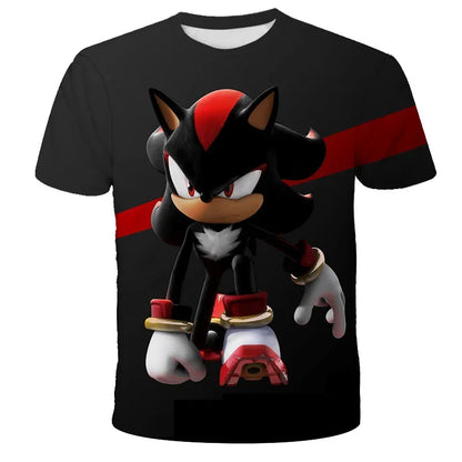 Sonic The Hedgehog: Boys Sonic T-Shirt Kids TShirts Baby Boys Casual Short Sleeves Print T-shirt For Boy Summer Children Tee Shirts Tops