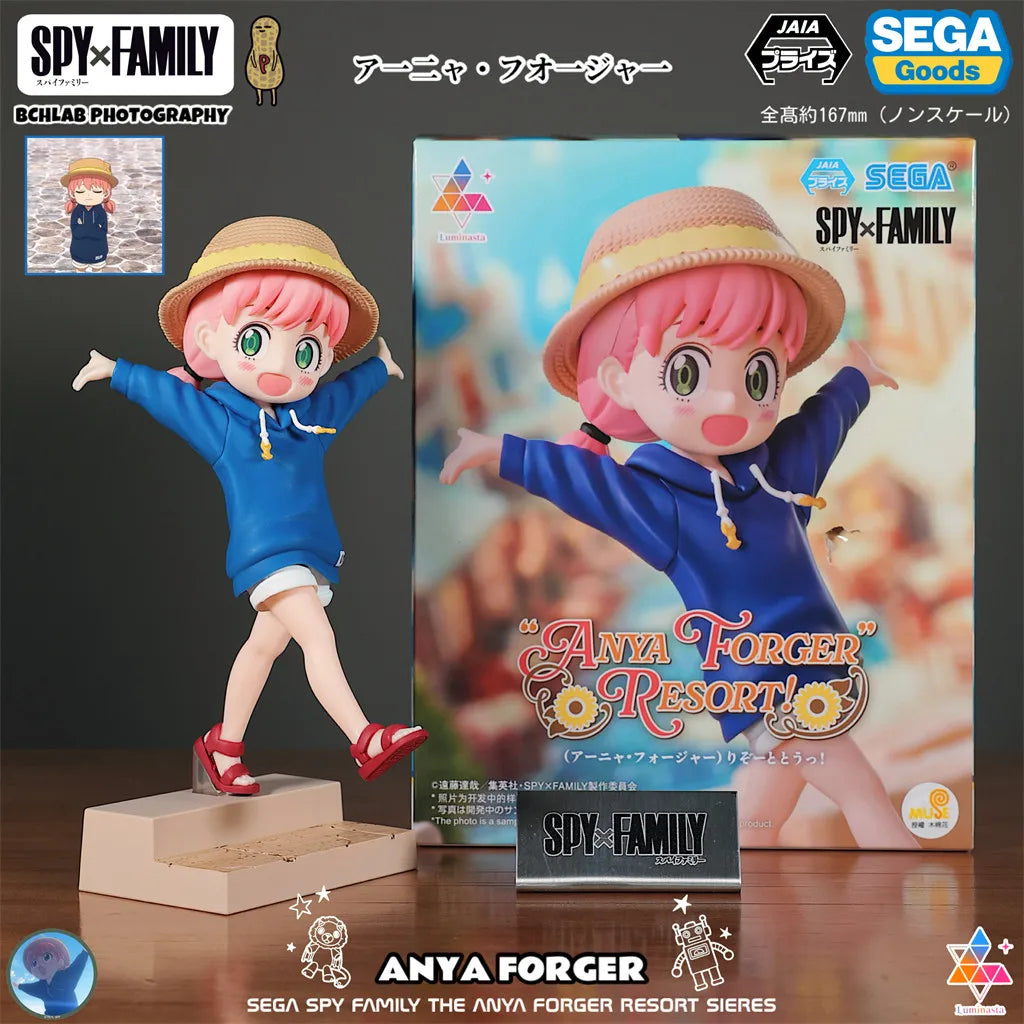 Spy x Family: Official SEGA Toy PM Series CODE White Movie Winter Outfit Statue Model Anya Yor Loid Forger Figure Anime Collectible