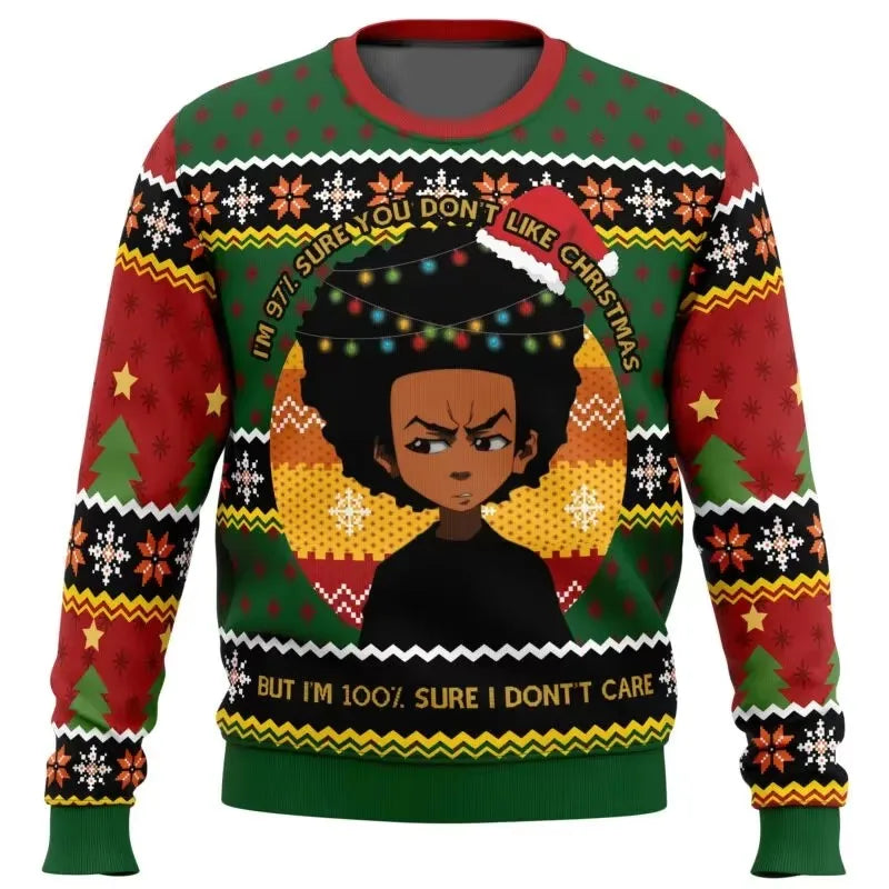 The Boondocks:Huey Freeman - Ugly Christmas Sweater