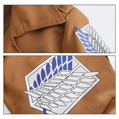 Anime Attack on Titan: Cosplay Shingeki no Kyojin Cosplay Costume Jacket Coat Eren Legion Jackets Halloween Costume for Men Women