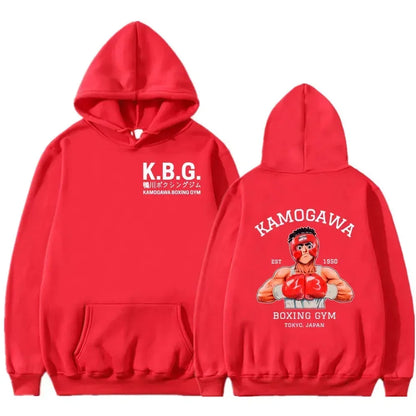 Hajime No Ippo: Kamogawa Boxing Gym Hoodie Women Men Sweatshirt Sport Coat KGB Graphic Clothing Harajuku Streetwear Tops