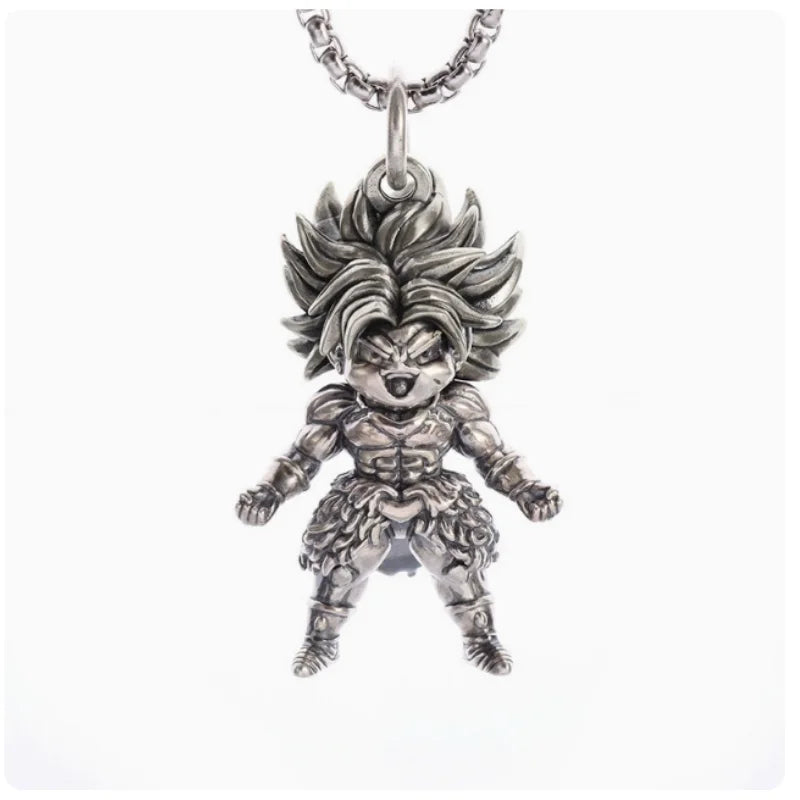 Dragon Ball Z: Super Saiyan Son Goku Alloy Electroplate Necklace Personality Jewelry Pendant Hip Hop Sweater Chain Comic