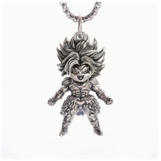 Dragon Ball Z: Super Saiyan Son Goku Alloy Electroplate Necklace Personality Jewelry Pendant Hip Hop Sweater Chain Comic