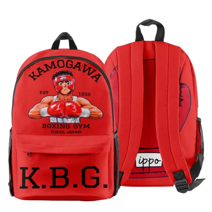 Hajime No Ippo: Kamogawa Boxing Gym KBG Backpack Logo Backpack Fashion Shopping Bag Vintage Bags Personalized School Backpack