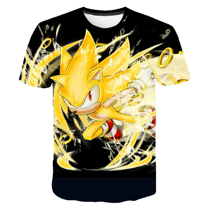 Sonic The Hedgehog: Boys Sonic T-Shirt Kids TShirts Baby Boys Casual Short Sleeves Print T-shirt For Boy Summer Children Tee Shirts Tops