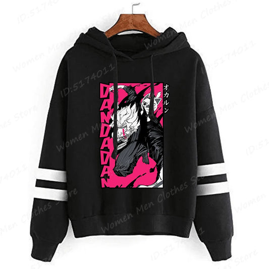 Dandadan: Okarun Hoodies Women Hooded Hoodie Funny Anime Print Sweatshirt Dandadan Graphic Casual Streetwear Hooded Pullovers