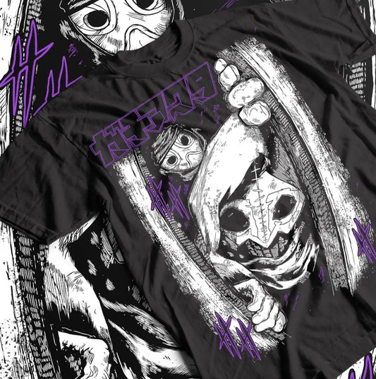 Gachiakuta: Loose Oversized Y2k Short Sleeve Anime T-Shirt Male Clothing Casual Heavy Cotton Top Tee