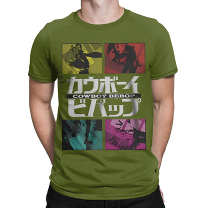 Cowboys Bebop: Anime Accessories Unisex T Shirts 100% Cotton Tee Graphic Printed  T-shirt Clothing