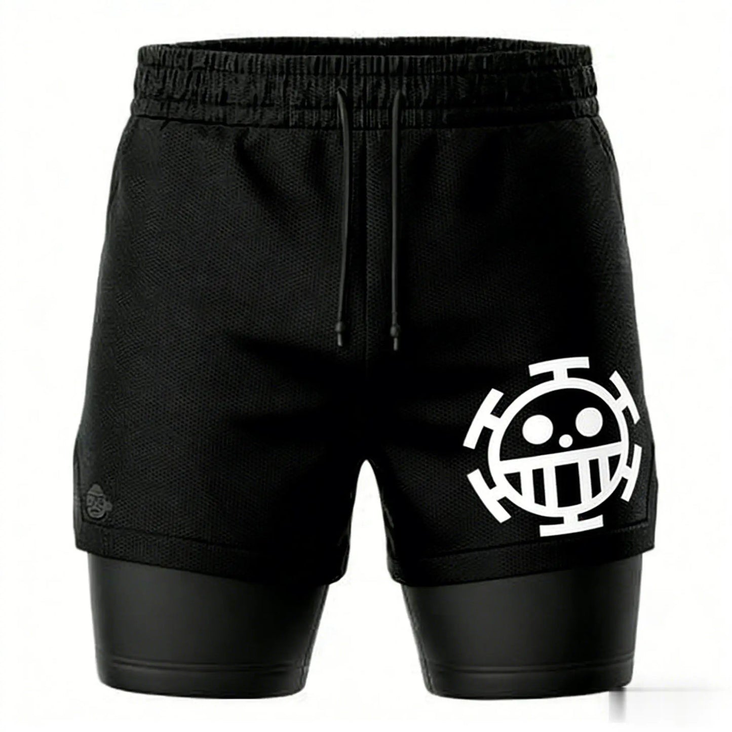 One Piece: Mesh Double-layer Shorts Streetwear Anime Summer 2026 New Y2k Casual Running Gym Workout Quick-drying Pants