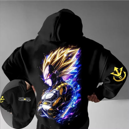 Dragon Ball: Vegeta Printed Hoodie Sweatshirt Men's and Women's Hoodie Men's Tops Sports Hoodie Harajuku Y2K Hoodie