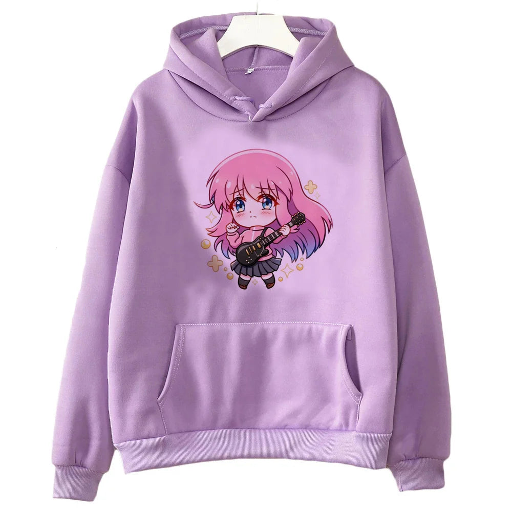 Bocchi the Rock:hoodies fashion tops cartoon 2026 cute harajuku Female Sport Coat