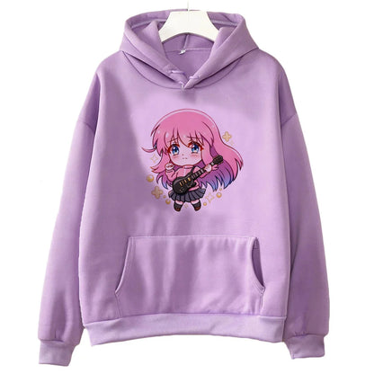 Bocchi the Rock:hoodies fashion tops cartoon 2026 cute harajuku Female Sport Coat