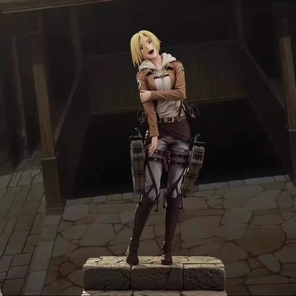 Attack On Titan:28cm  Figures Annie Leonhart Figures Pvc Statue Collection Model Room Decoration Birthday Gift Toys