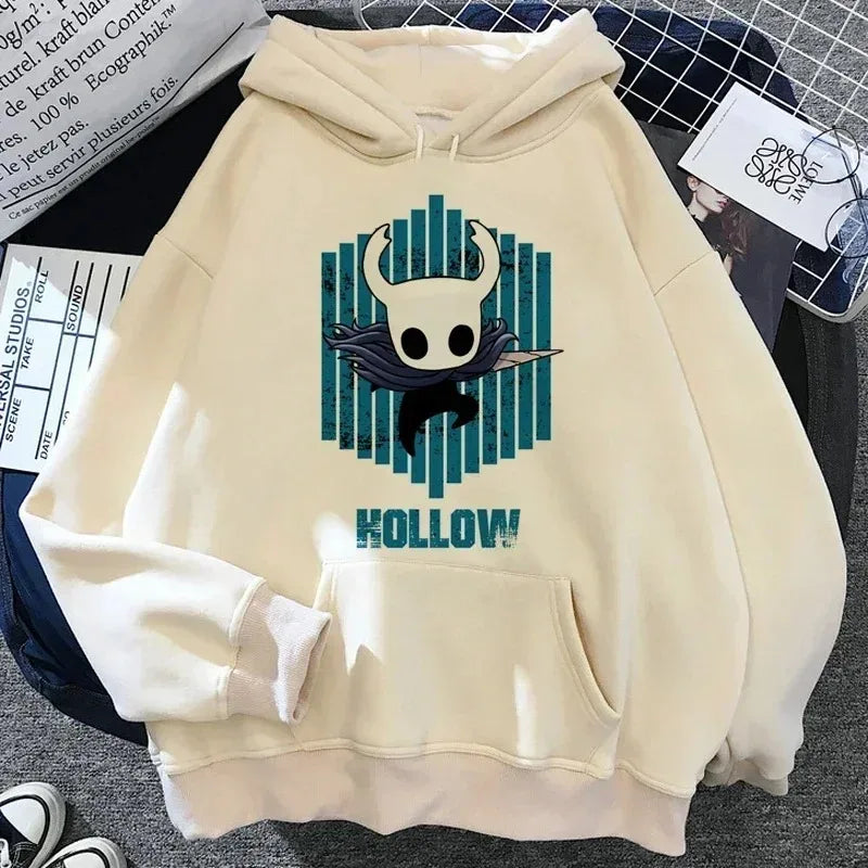 Hollow Knight: Silksong Print Hoodies Women Men Oversized Y2k Aesthetic Autumn Winter Thick Fleece Pullover Hoddies Streetwear