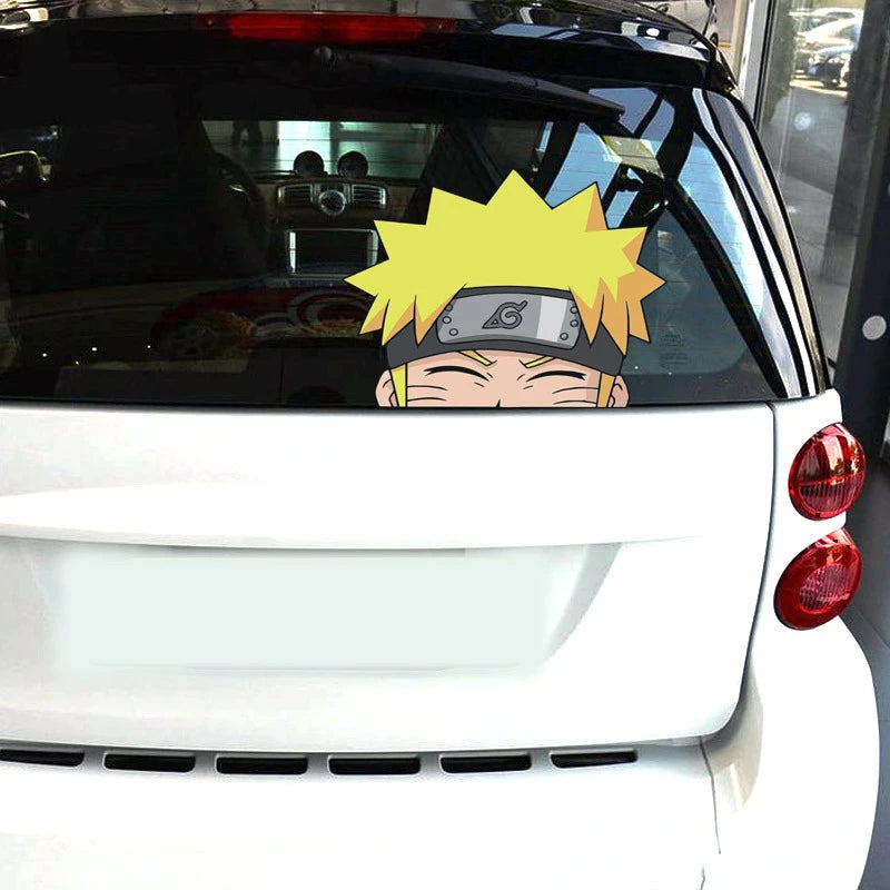 Naruto Peek Sticker Diffuse Sticker Paper Sasuke Car Sticker Waterproof Laptop Window PVC Anime Sticker