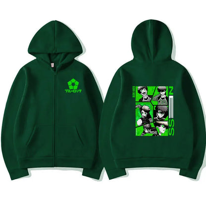 Blue Lock: Kunigami Rensuke Men Zipper Hoodie Spring Autumn Women Sweatshirt 2025 New Cartoon Anime Couple Jackets Coat