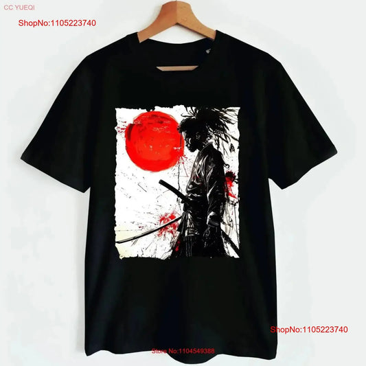 Afro Samurai: T Shirt Vintage Retro Style Japanese Art Sumi e Ink vintage Washed homme Stylish designer clothes Versatile Casual