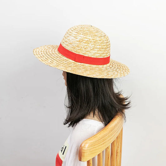 One Piece: Luffy Hat Straw Hat Performance Animation Cosplay Sun Protection Accessories Hat Summer Sun Hat Straw Hats For