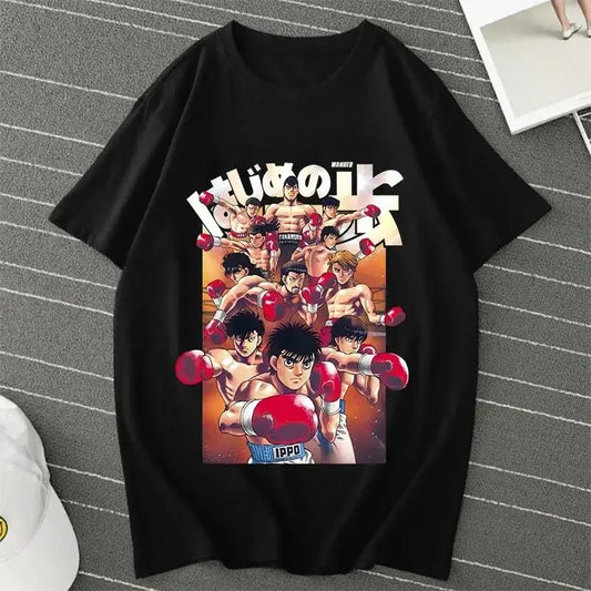 Hajime No Ippo: Kamogawa Boxing Gym T Shirt Makunouchi Takamura Celin KGB Print T Shirt Casual Plus Size T Shirt Women