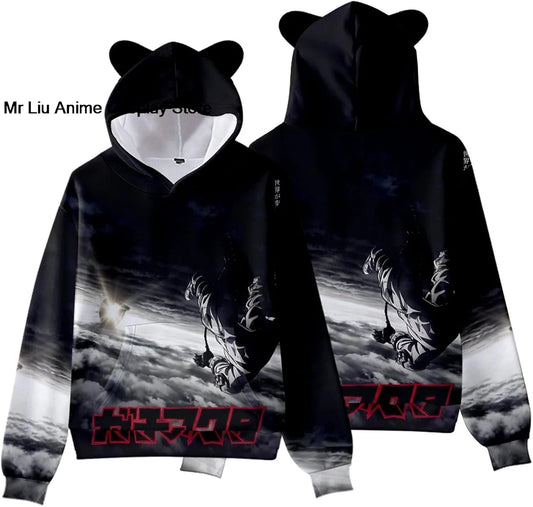 Gachiakuta: Hoodie Sweatshirt Sweater Costume Clothing Pullover Hooded with Ear Hat