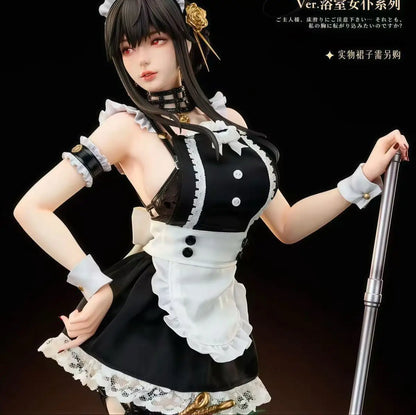 Spy X Family: Yor Forger Maid Outfit Gk Figure 38cm Anime Girl Model Collectible Pvc Statue Birthday Gift For Boys Anime Fans