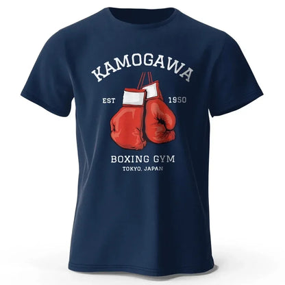 Hajime No Ippo:Streetwear Men Printed Pure Cotton Vintage GYM Men's T-Shirt for Men Women Tops Funny Manga Kamagowa Boxing Gym